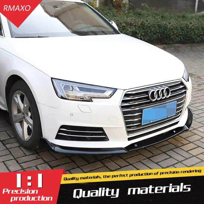 Задний спойлер для Audi A4 2016 2018 задний ABS передний бампер диффузор защита