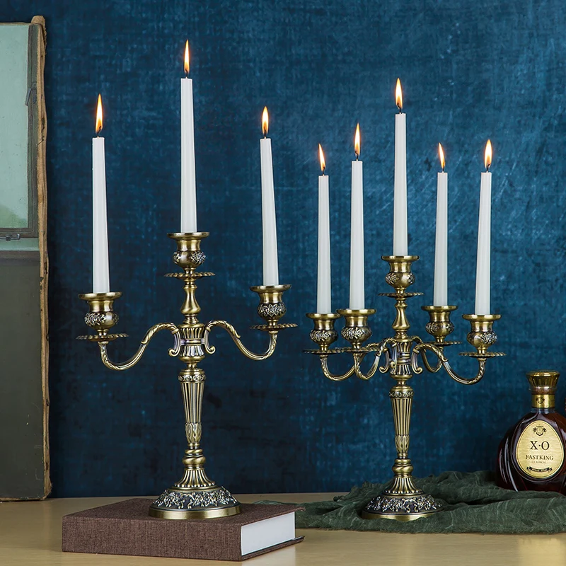 

Nordic Style Wedding Candle Holder Moroccan Gold Vintage Candle Holder Christmas European Suporte De Velas Home Decor DE50ZT