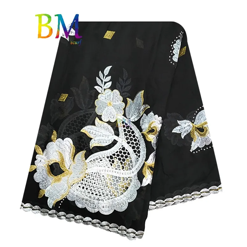 

High Quality Muslim scarf new big yards of cotton and comfortable fashion turban embroidered scarves shawls scarf BX80