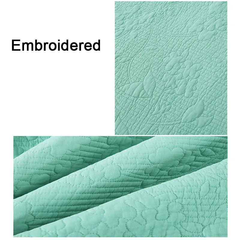 Комплект постельного белья из 3 предметов 100% хлопок с вышивкой | Дом и сад