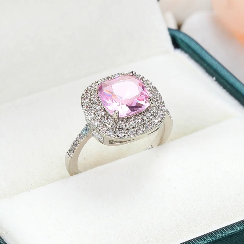Женское кольцо с драгоценным камнем Anillos Yuzuk обручальное натуральным Сапфиром И