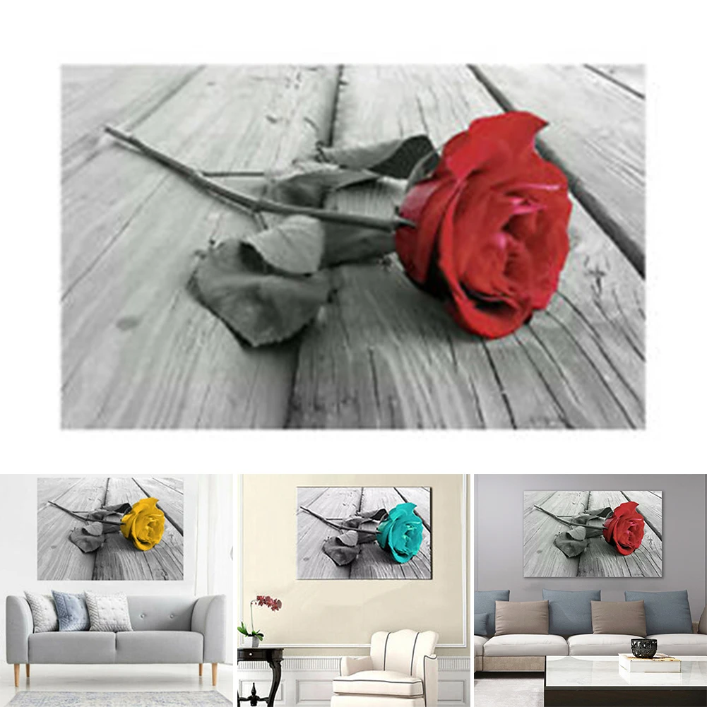 Художественная роспись Абстрактная роза цветок Холст Картина маслом печать