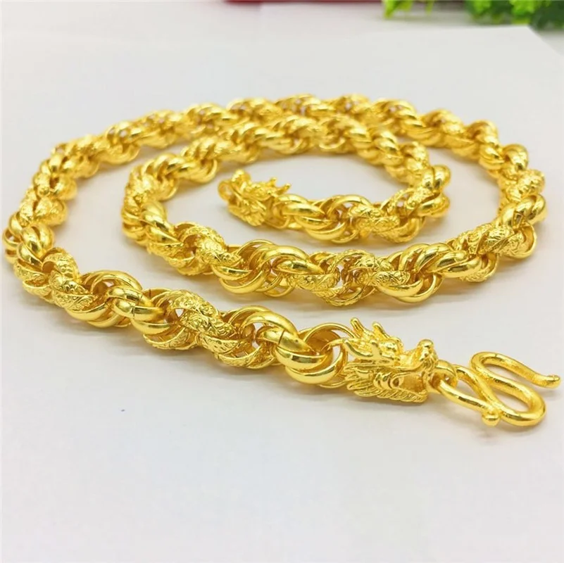 Oro amarillo|Chain Necklaces| - AliExpress