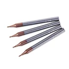 VKS бренд HRC55 ЧПУ Инструменты карбидная торцевая фреза с покрытием TiAIN с хвостовиком 4 мм и плоскойшаровой головкой