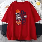 Женская футболка с принтом робот-игры в баскетбол, с круглым вырезом