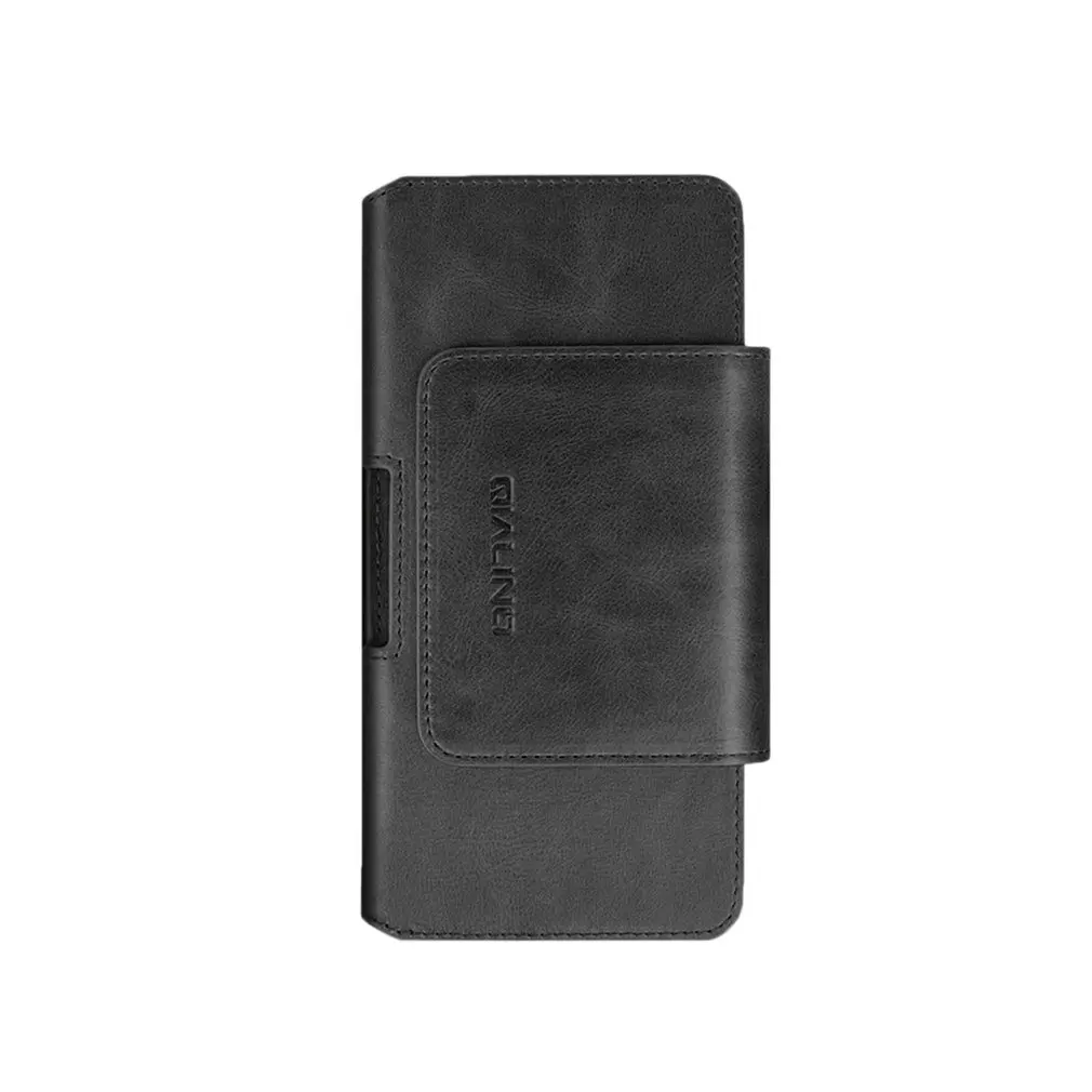 QIALINO винтажный стиль натуральная коровья кожа флип тип пояс кошелек мобильный