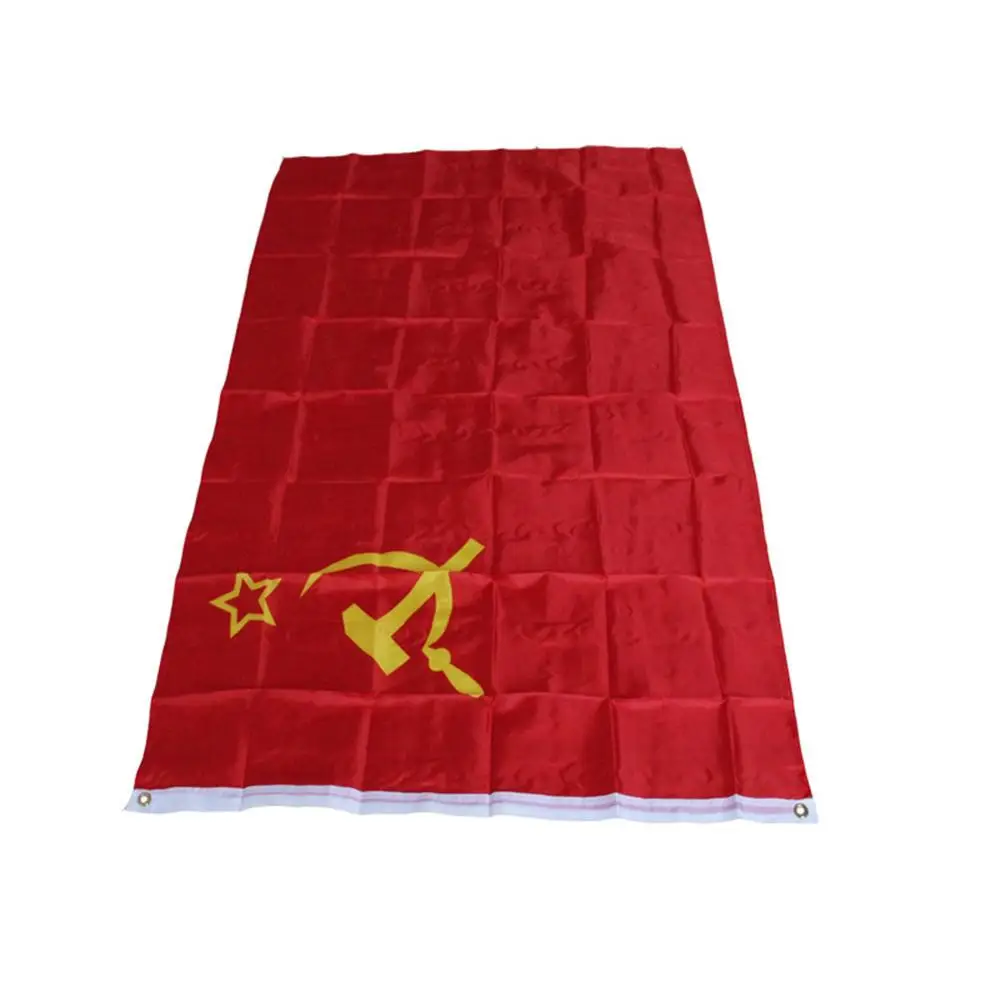 150*90CM Red Soviet Socialist Republics USSR Flag Banner Indoor Outdoor Home Decor | Flags