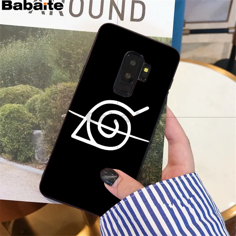 Babaite Наруто Черная мягкая оболочка телефона samsung S9 S9 плюс S5 S6 S6edge S6plus S7 S7edge S8 S8plus крышка M10 20