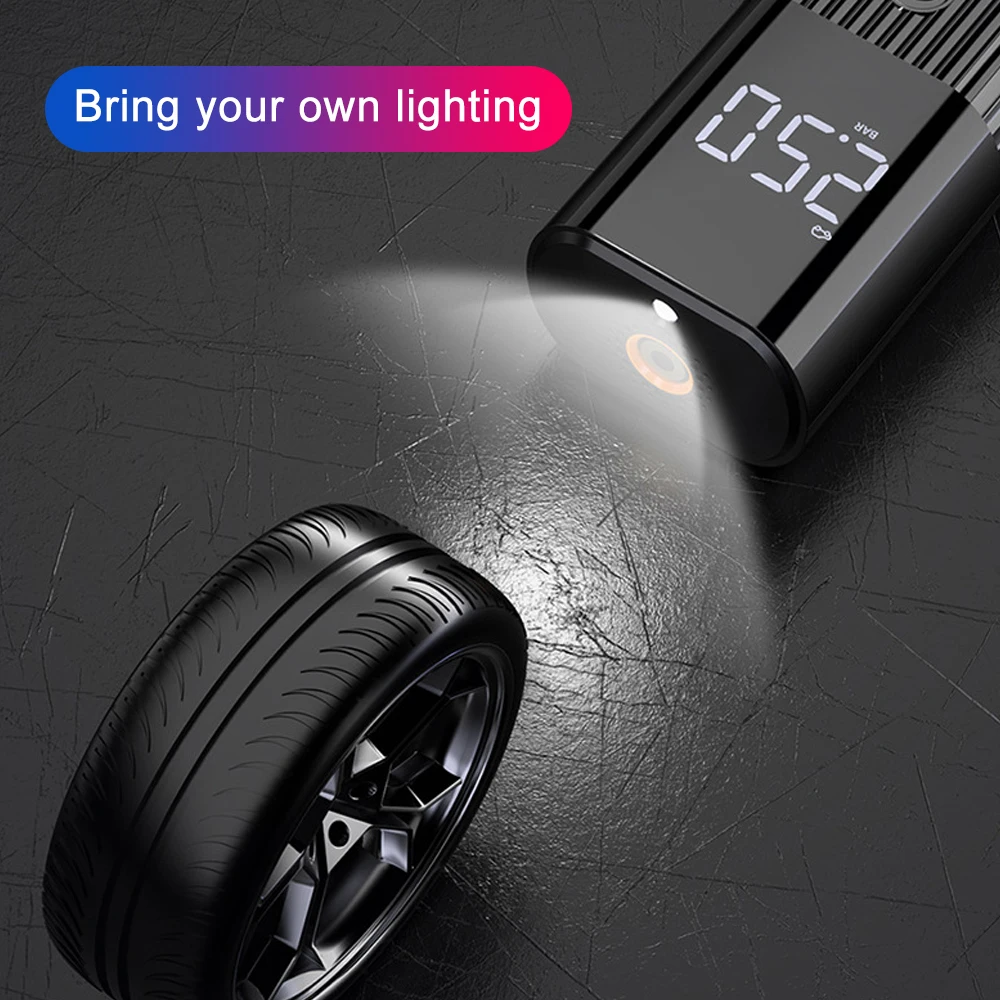 

New Auto Electric inflator Air Compressor tyre inflator Mini Handheld Pump Car Cordless Pump For Ball Bicycle Tire High Pressure