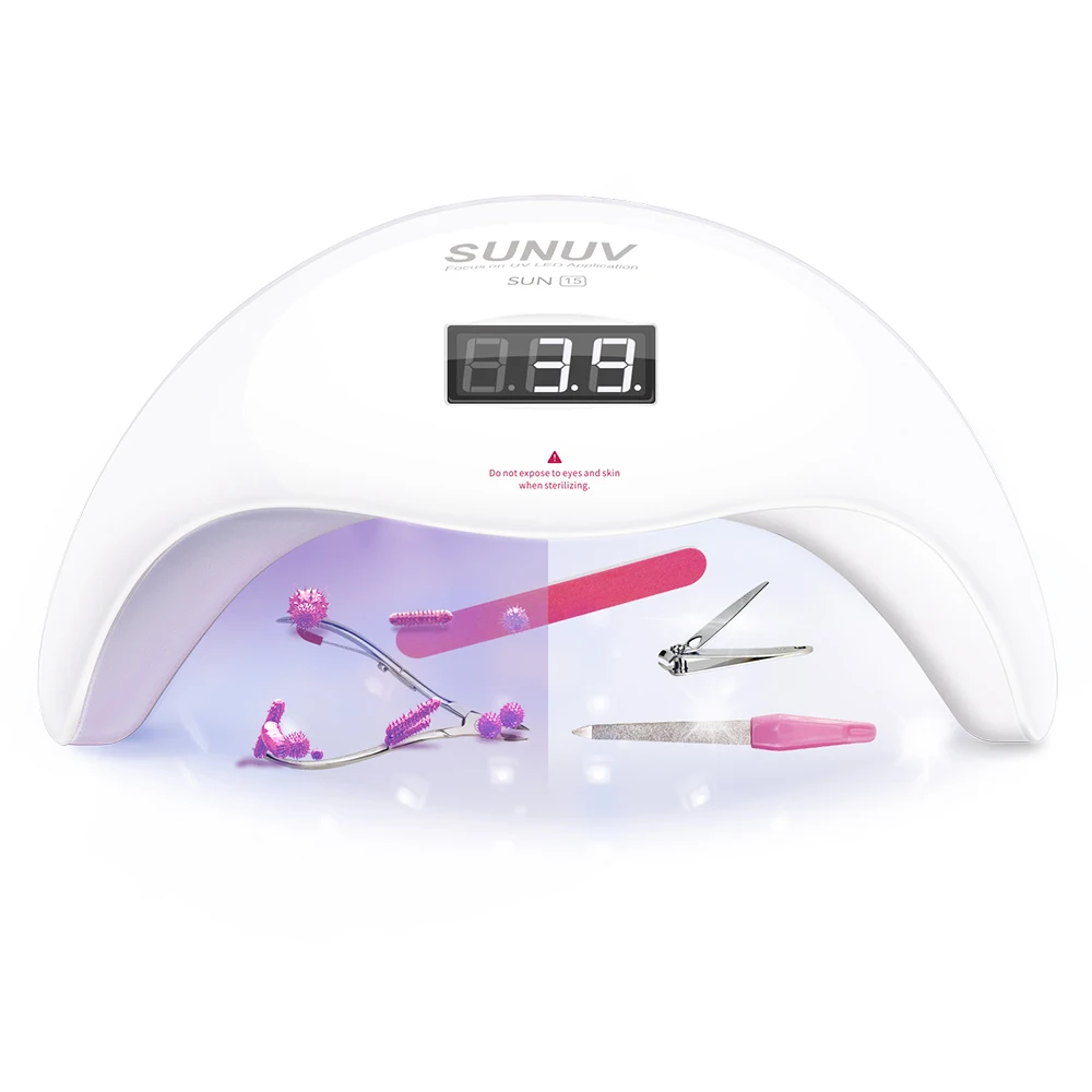 SUNUV SUN15 УФ светодиодный светильник для маникюрного аппарата стерилизатор и