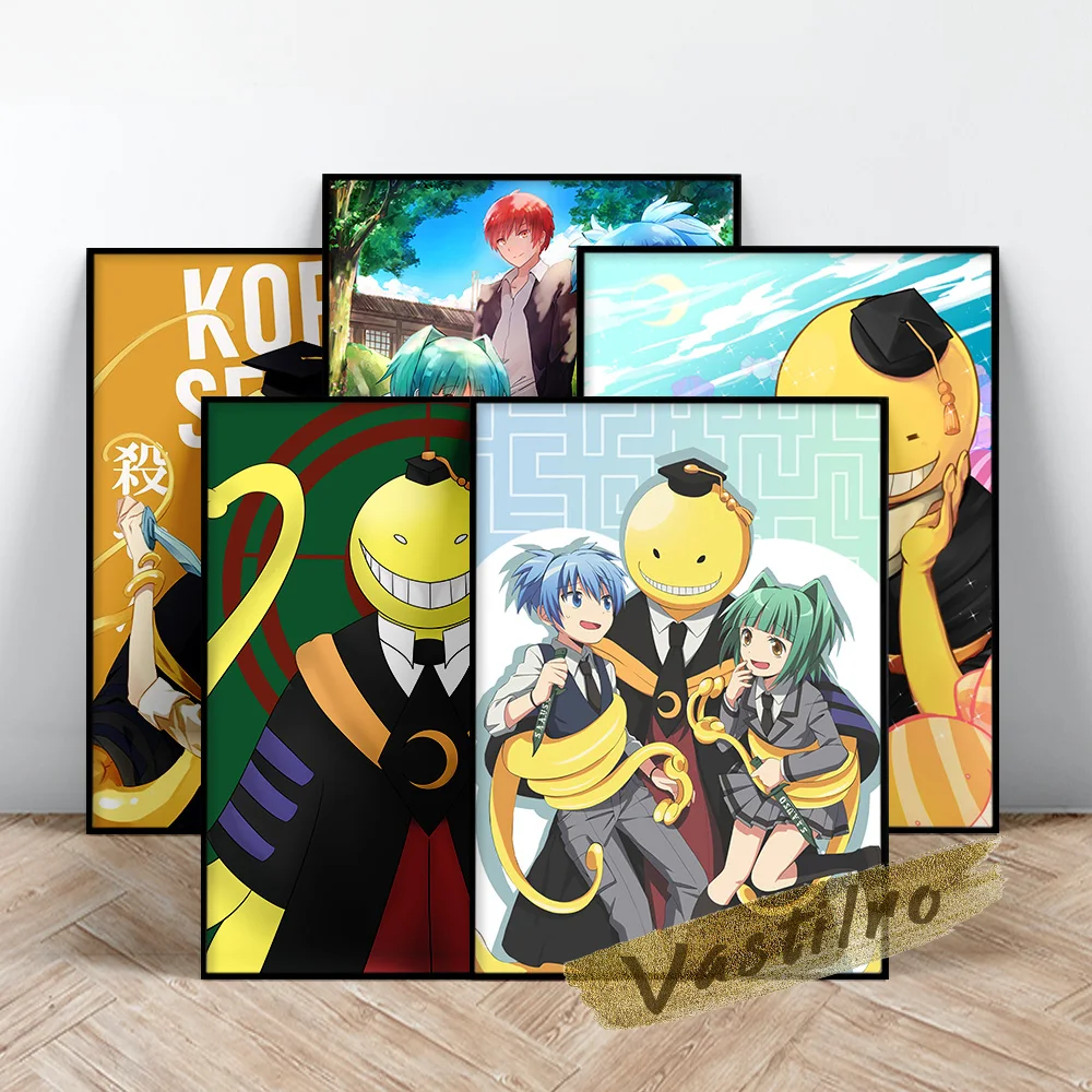 

Assassination Classroom Anime Poster, Japanese Manga Character Wall Picture, Comic Koro Sensei Art Prints, Animation Wall Art