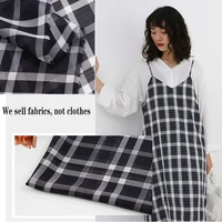 high quality japanese and korean yarn dyed plaid chiffon fabric diy fashion dress shirt fashion fabric