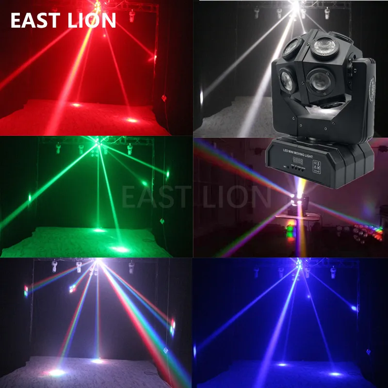 

12PCS RGBW Stage Moving Head Beam Led Bar Wedding Dj Disco Nightclub Lights Colorful Strobe Spot Light Globe Rotating For Party