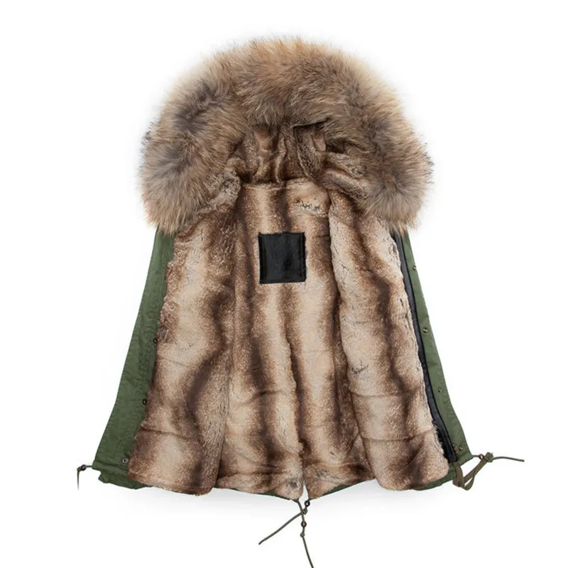 Потепления бобра Шубы из искусственного кроличьего меха короткий стиль Зимняя