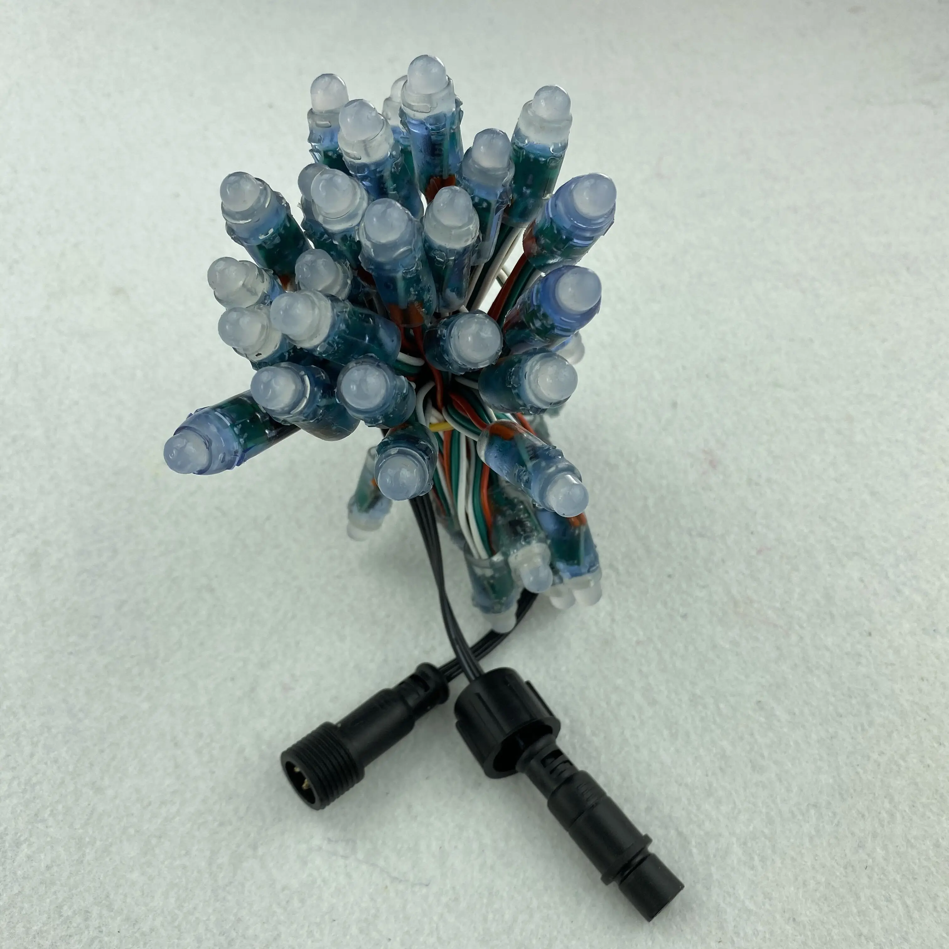 Акция! 50 узлов/WS2811 IC/DC5V/IP68/bullet/12 мм/умный пиксельный узел/3-дюймовый расстояние/24AWG