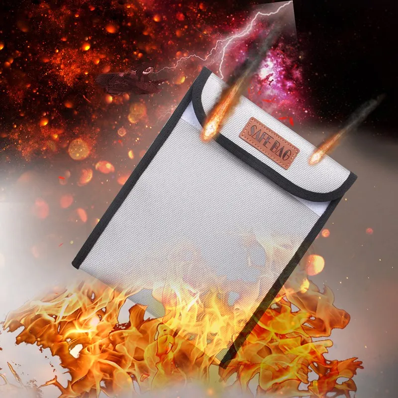 

Fire proof file bag office information bag storage bag high temperature resistant A4 file bag