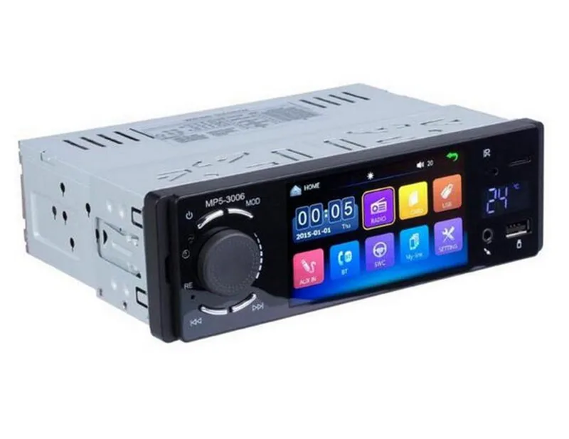 3006 1 din 4," радио для автомобиля мультимедийный плеер HD сенсорный экран USB TF Поддержка Bluetooth дисплей температуры Авторадио MP5 плеер - Цвет: 3006