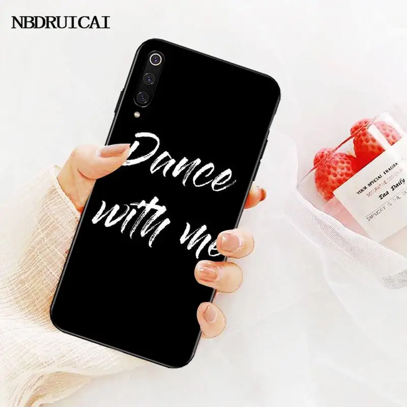 PENGHUWAN с надписью I Love танец пользовательские фото мягкий чехол для телефона Redmi Note
