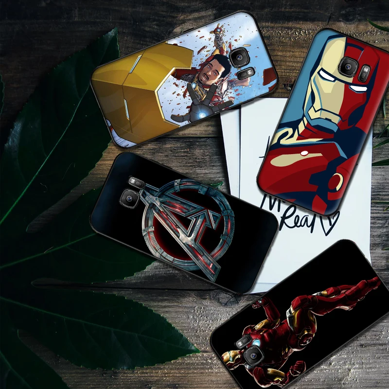 Мягкий силиконовый чехол для телефона super hero iron man Samsung Galaxy S6 S8 Edge S7 S9 Plus S10 S10E Note 9 8 |