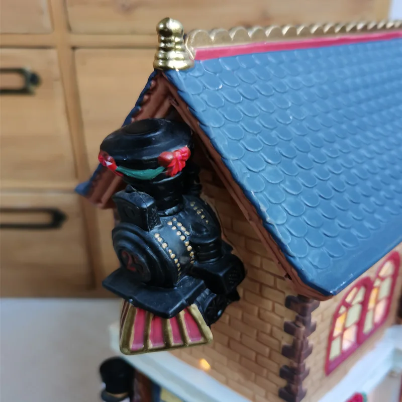 Owell керамический ночник с ручной росписью дом здание сцены ремесла ручная работа