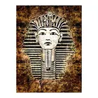 Египетская голова Фараона Алмазная картина Круглая Полная дрель Портрет Nouveaute DIY мозаика вышивка 5D Вышивка крестом домашний декор