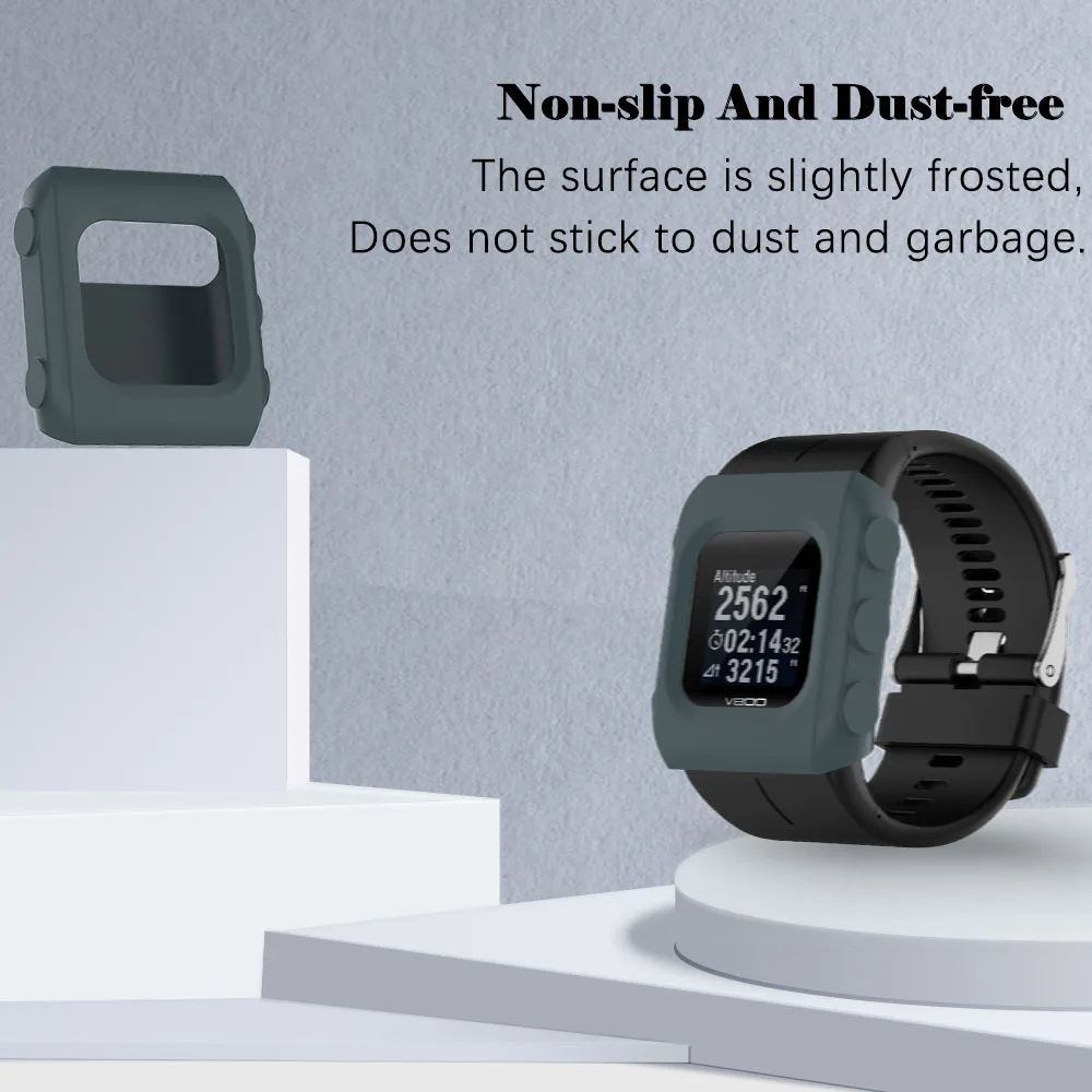 

Silicone Case Cover For Polar V800 Sports Smart Watch Waterproof Scratch Dustproof Protective Shell Accessories For Polar V800