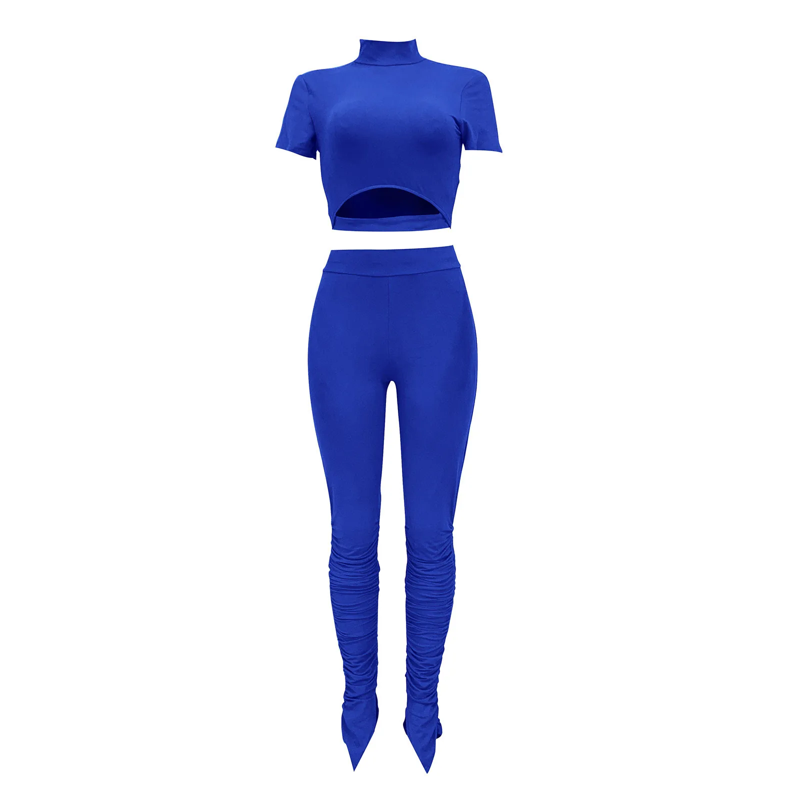 

Two piece set summer tracksuit women fitness matching set 2PCS Crop Top T-Shirt pants Workout Outfit Fitness Wear sporty outfit