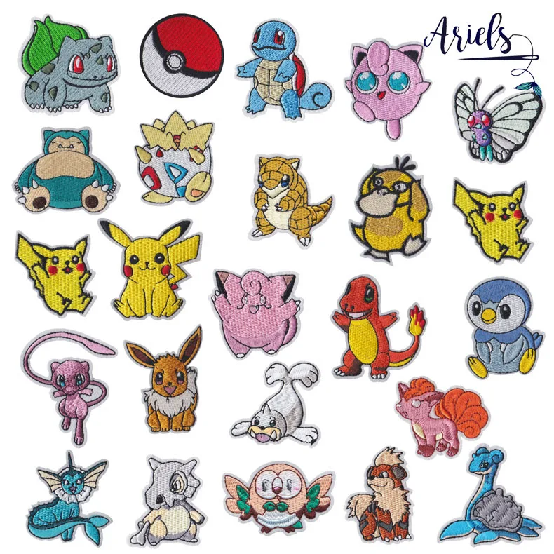 1 шт., логотип команды Пикачу Покемон, нашивки на железе, серия UMBREON, серия фильмов, косплей, костюм, вышитые железные нашивки для одежды