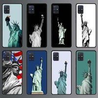 new york statue liberty phone case for samsung galaxy a51 a71 a50 a21s a12 a31 a10 a20e a41 a70 a30 a11 a40 a20s silicone cover