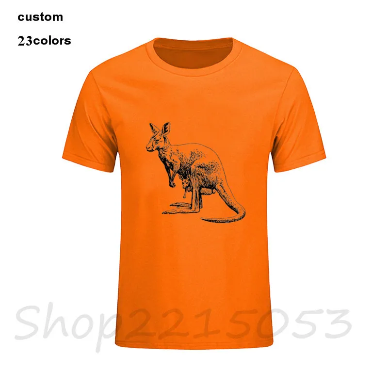 Модные забавные мужские футболки с изображением животных велоцираббит кенгуру