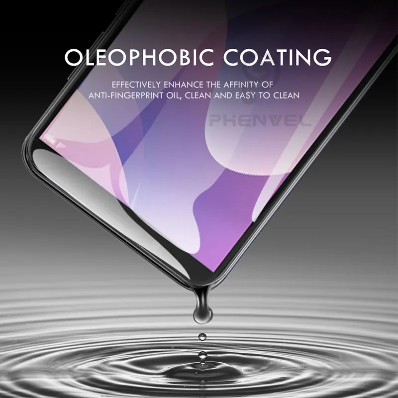 

Full Cover Tempered Glass Screen Protector For Huawei Y5P Y5 Lite Y7 Y6 Prime Y9 2018 Oleophobic Protective Glass Film