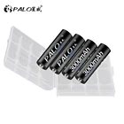 PALO 4 шт. 1,2 в AA перезаряжаемые батареи AA Ni-MH Nimh батареи для будильника светодиодный фонарик факфонарь мини вентилятор фонарь