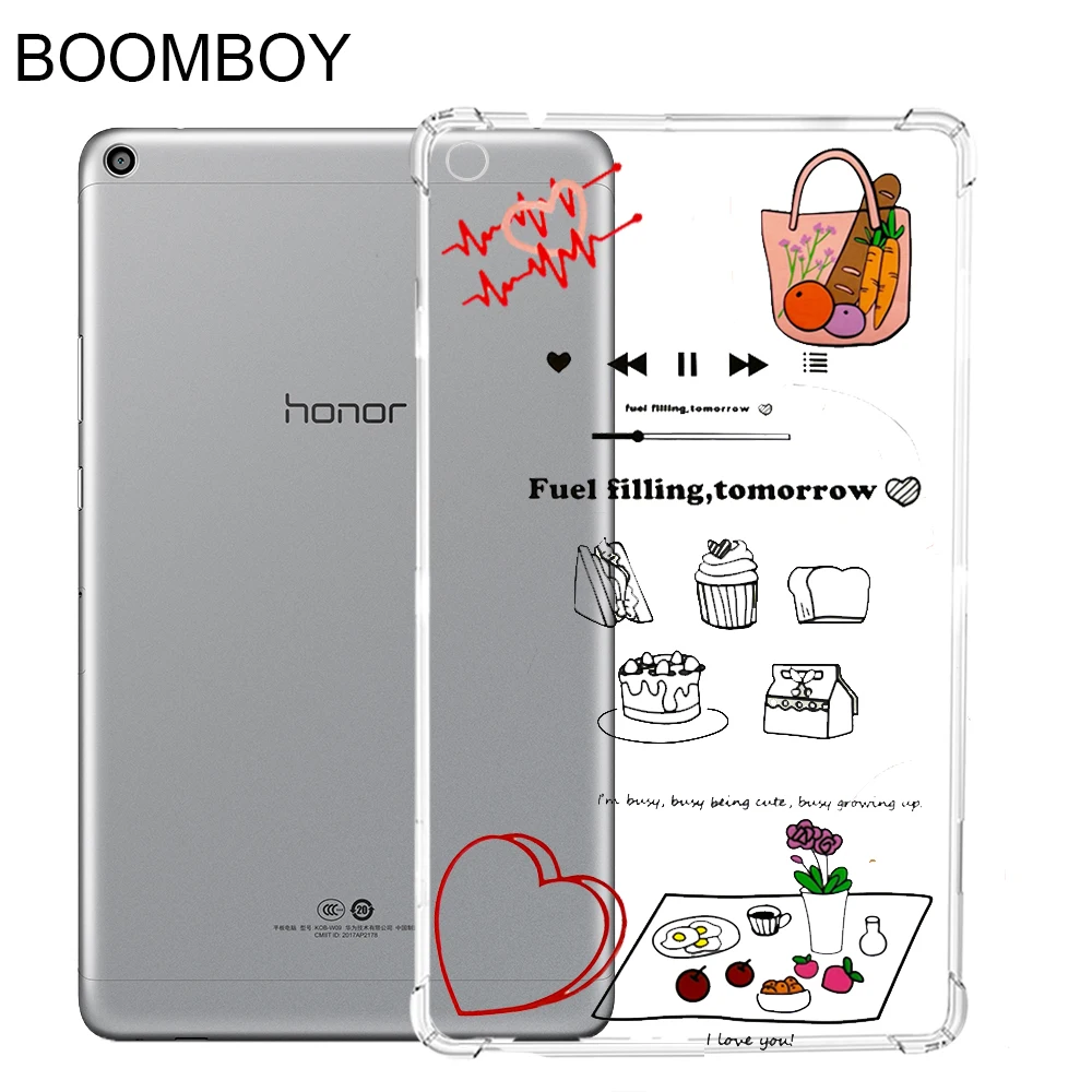 

Tablet Case For Huawei MediaPad T3 8.0 TPU Silicon Transparent Slim Airbag Cover Anti-fall For KOB-L09 KOB-W09 Protect Case Capa