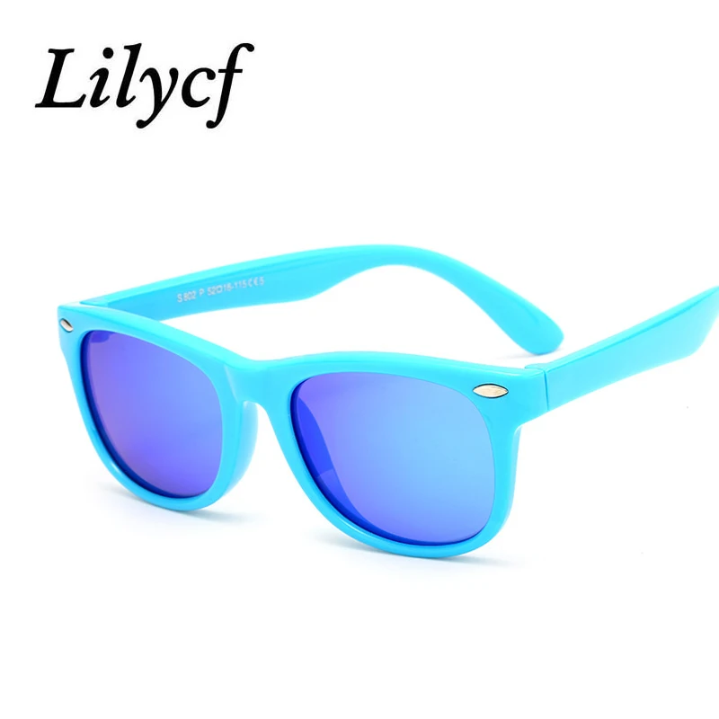 Трендовые Детские поляризованные солнцезащитные очки с рисовым гвоздем модная