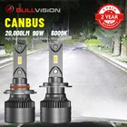 Фара светодиодная, 9005 лм, Canbus, 9006, 6000K, с чипами CSP