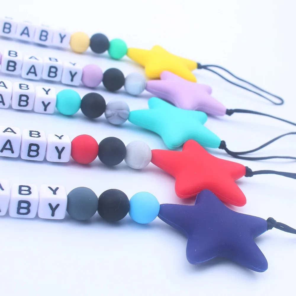 Новинка 2019 лидер продаж Детская цепочка для соски силиконовые бусины Детские
