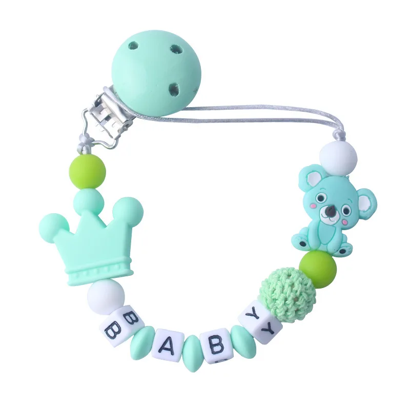 

Baby Pacifier Clips Koala Pacifier Chain Holder for Baby Teething Soother Chew Toy Dummy Clips