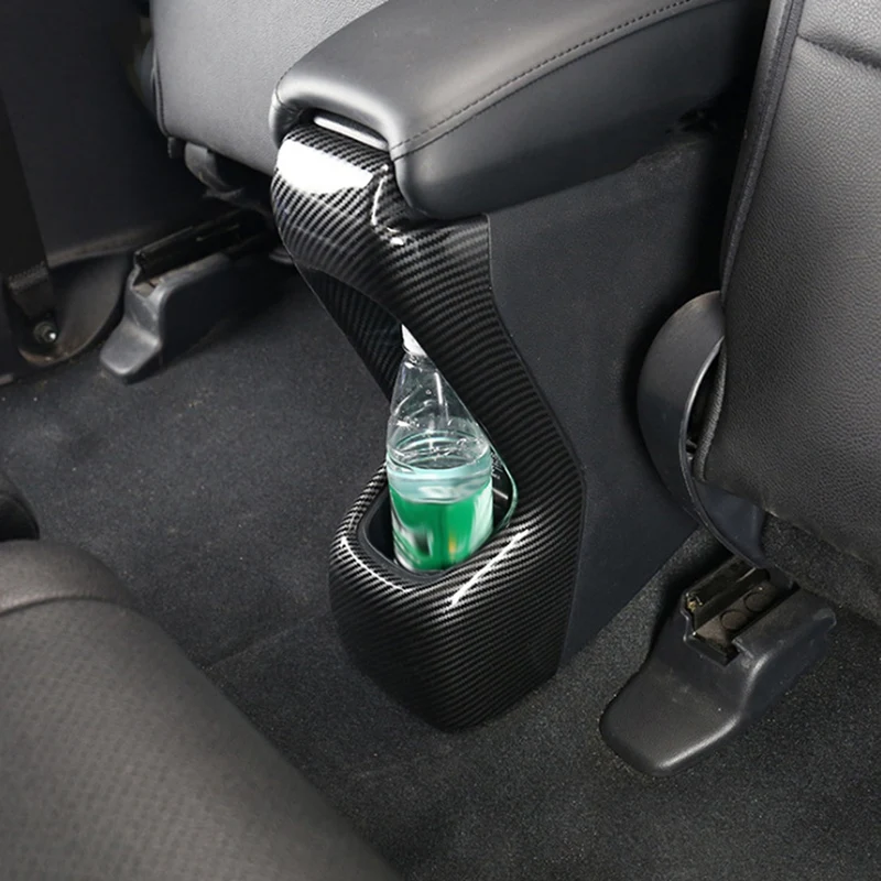 Подлокотник для заднего сиденья в стиле углеродного волокна Противоударная