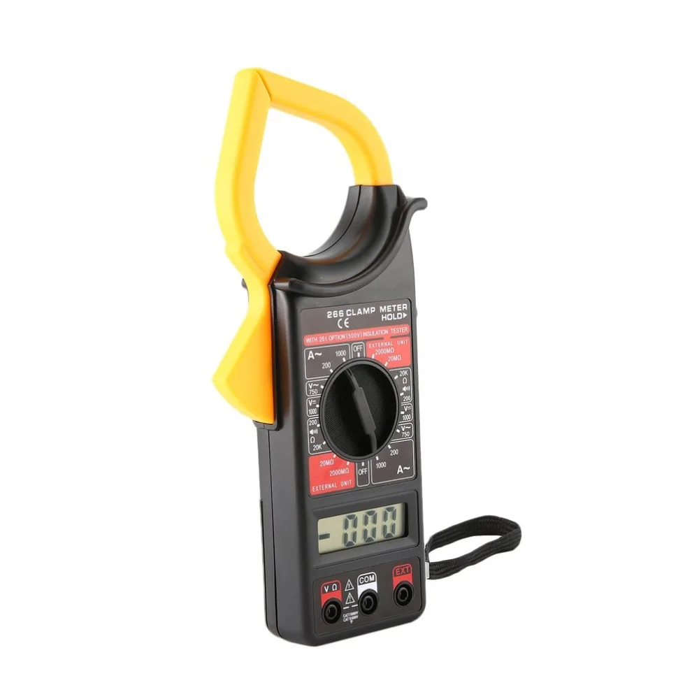 Цифровой токоизмеритель DT266 Бесконтактный мультиметр амперметр зуммер