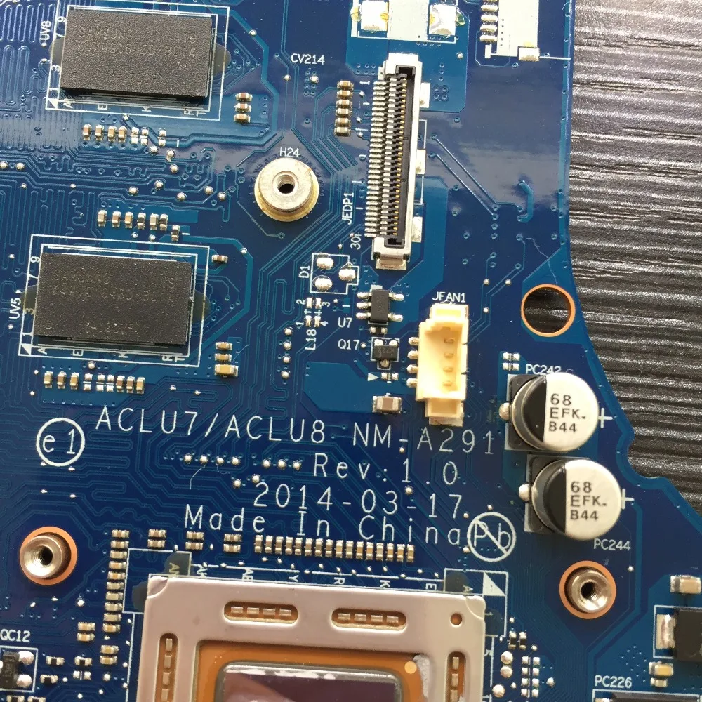 KEFU ACLU7/ACLU8 NM-A291 материнская плата для ноутбука Lenovo G40-75 Z40-75 G40-75M оригинальная A10-7300