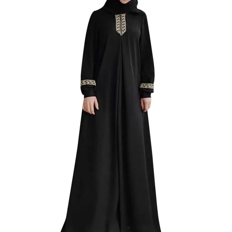 Embroidery Moroccan Kaftan Dubai Evening Modest Prom Abaya Muslim Dress Arab Dresses Evening|Мусульманская одежда| |