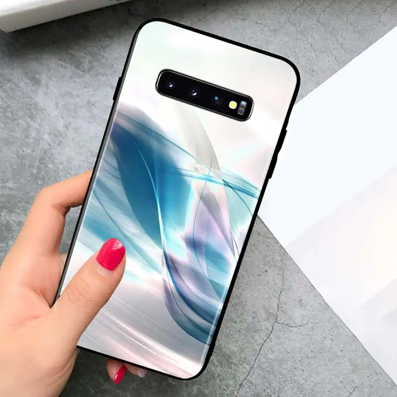 

King Queen Feather for Samsung Galaxy S21 Ultra Plus Note 20 10 9 8 S10 S9 S8 S7 S6 Edge Plus Black Phone Case