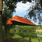Подвесная палатка, квадратный плоский гамак, подходит для использования вне дома, для отдыха на открытом воздухе, кемпинга, охоты, рыбалки, рыбалки, водонепроницаемый, от москитов