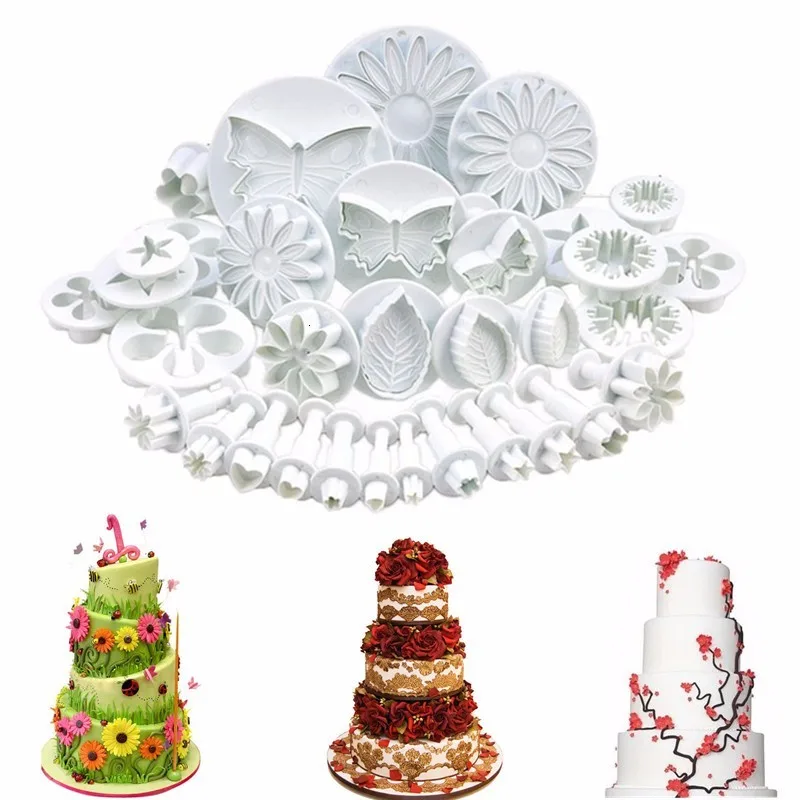 33 шт./компл. Fondant(сахарная) торт набор инструментов для декора Fondant(сахарная) плунжер ножи для тортов инструменты форма для печенья, торта Кухня Аксессуары для выпечки