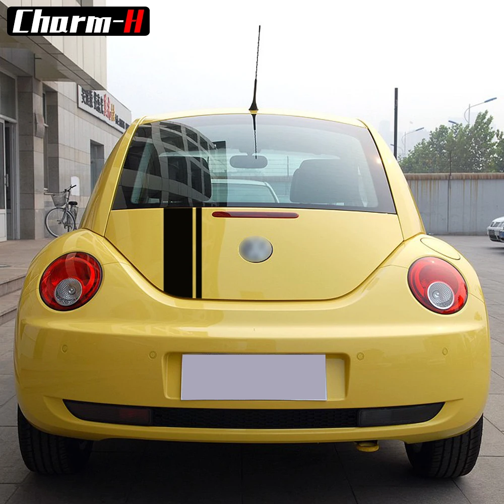 Автомобильный Стайлинг кузова полосы виниловые наклейки комплект для Volkswagen Beetle 2002-2006 капот крыши задний багажник полосы наклейки аксессуары