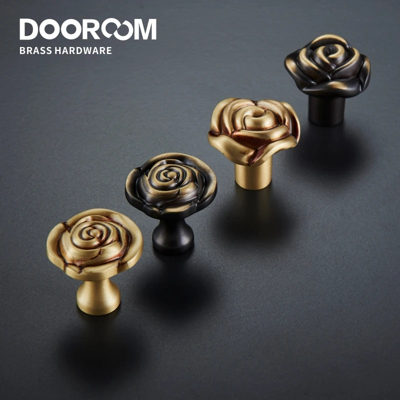 Латунные ручки Dooroom мебели и шкафа комод шкаф дверь ящик коробка для обуви