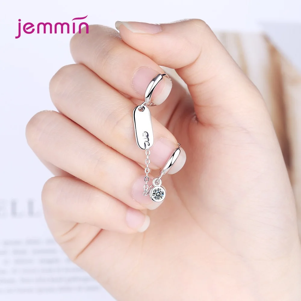 Серьги-кольца для ушей из серебра 925 пробы, модные, панковского стиля, 1 шт., для женщин, с двойным проколом уха, горячая распродажа, с кубическим цирконием.