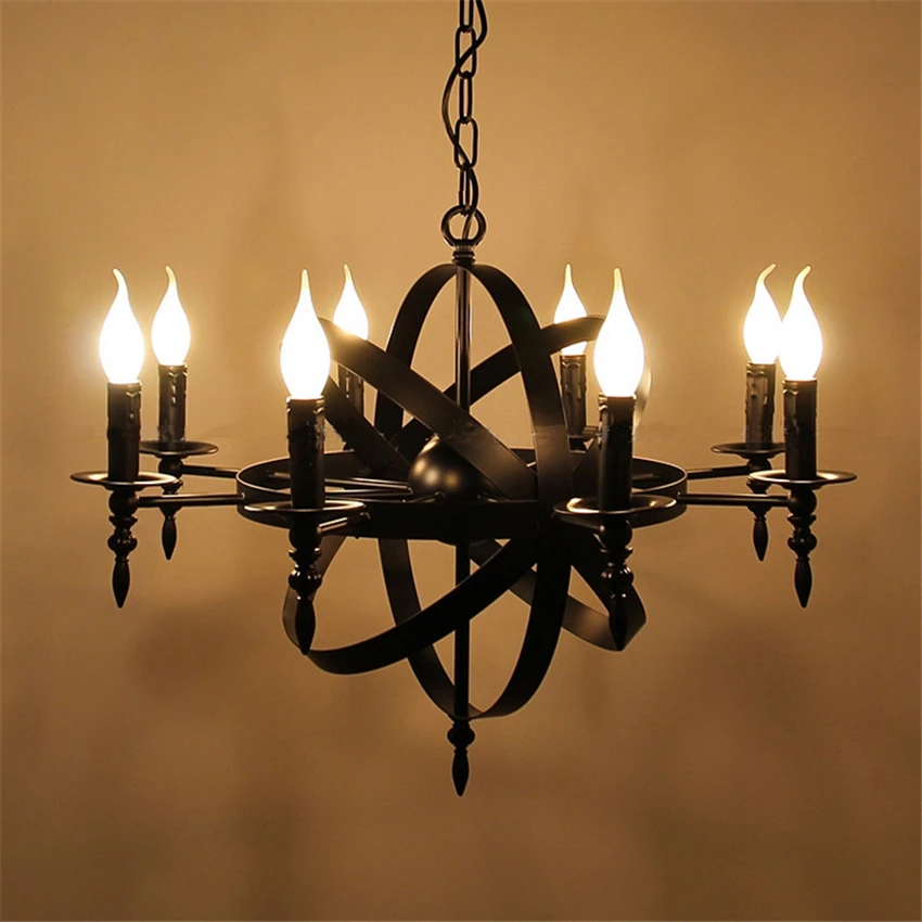 Beste Retro Industriële Vintage Loft Vintage Kroonluchters Verlichting Bar Lampen Voor Eetkamer Woonkamer Amerikaanse Stijl Home Verlichting