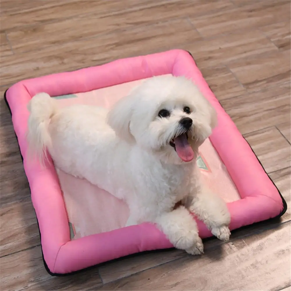 

Pet Cooling Mat Summer Printed Breathable Waterproof Pets Pad Cat Dog Ice Silk Bed Cushion Sleeping Blanket Kennel Pet Supplies