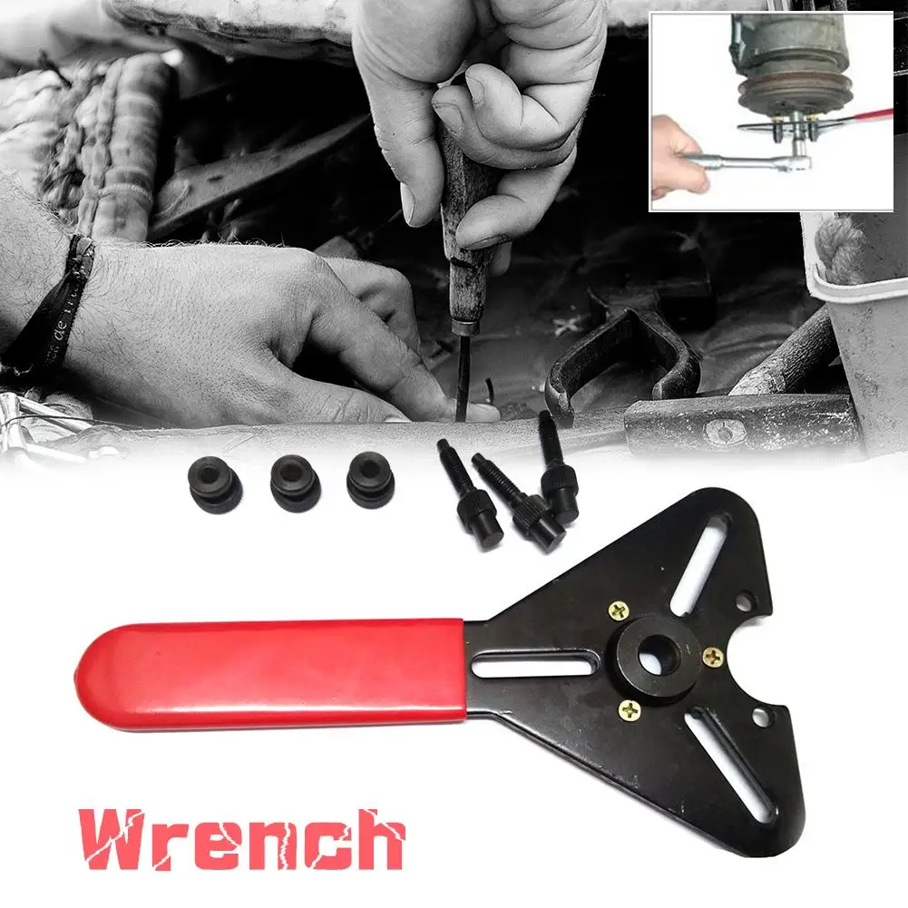 

1 set of Car Repair Tool Wrench A/C Compressor/Clutch Hub Remover Service Tool Clutch Holding Tool Portable Convenient to Carry